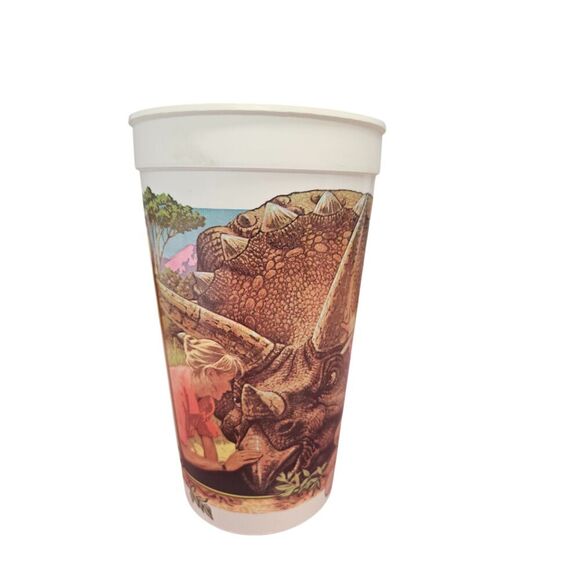 1992 McDonald’s Triceratops Collectible Cup Jurassic Park Dinosaur 7” Vintage - Picture 8 of 8